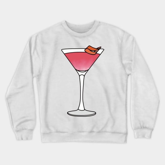 Cosmopolitan Cocktail Crewneck Sweatshirt by murialbezanson